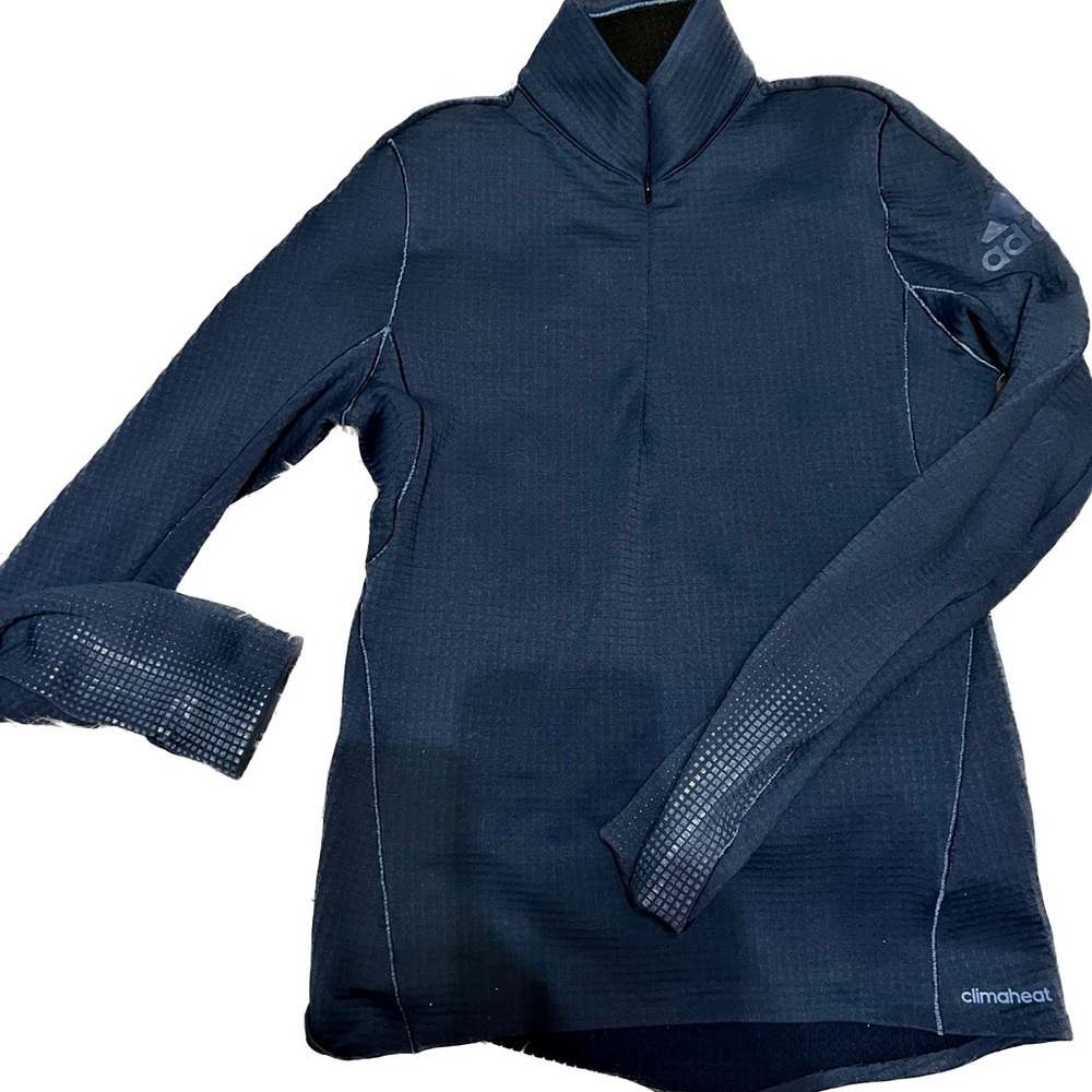 Adidas Womens Climaheat 3/4 zip mock neck